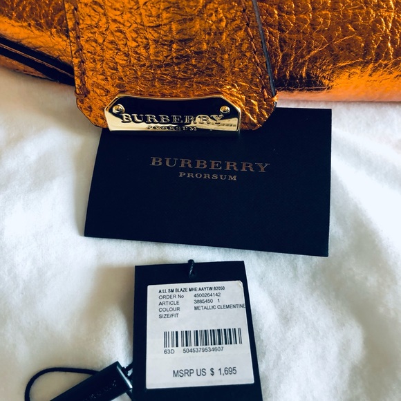 Burberry metallic clementine handbag - Picture 12 of 17